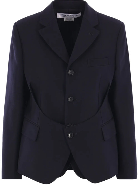  Comme Des Garçons Comme Des Garçons Single-breasted Blazer - Blue 