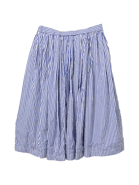  Comme Des Garçons Comme Des Garçons Striped Midi Skirt - Blue 