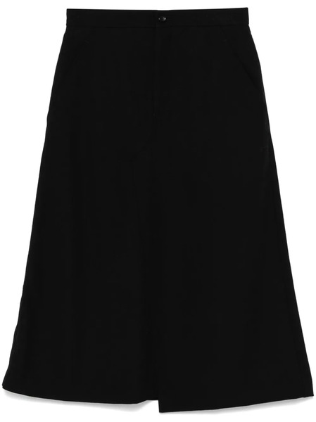  Comme Des Garçons Comme Des Garçons Wool Midi Skirt - Black 