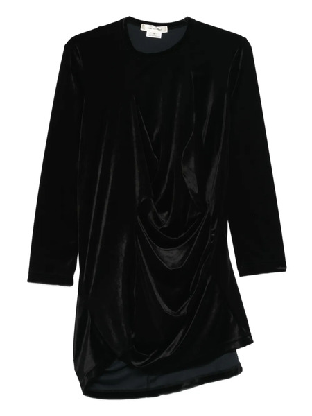  Comme Des Garçons Draped Mini Dress - Black 