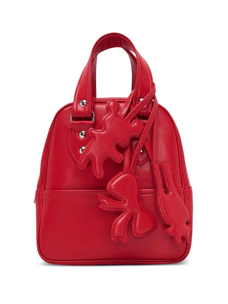  Comme Des Garçons Girl Bear Charm-detail Shoulder Bag - Red 