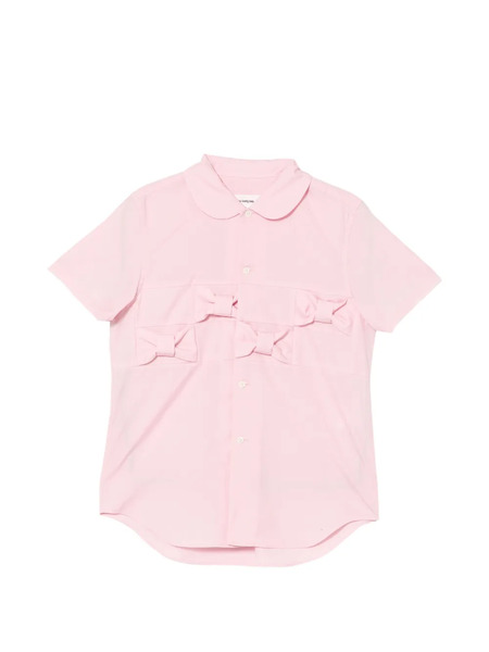  Comme Des Garçons Girl Bow Short-sleeve Shirt - Pink 