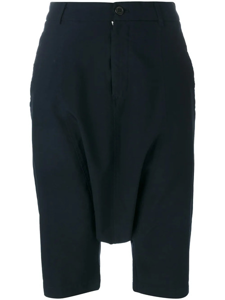  Comme Des Garçons Girl Drop-crotch Knee-length Shorts - Blue 