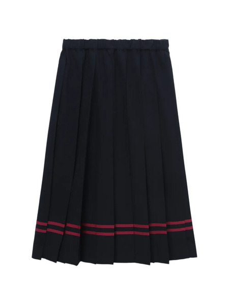  Comme Des Garçons Girl Pleated Midi Skirt - Blue 