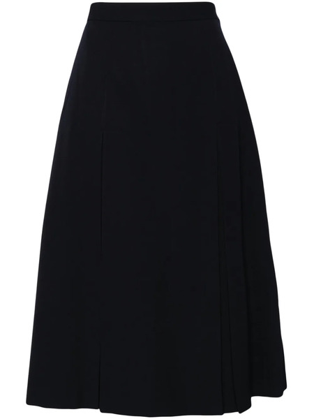  Comme Des Garçons Girl Pleated Wool Skirt - Blue 