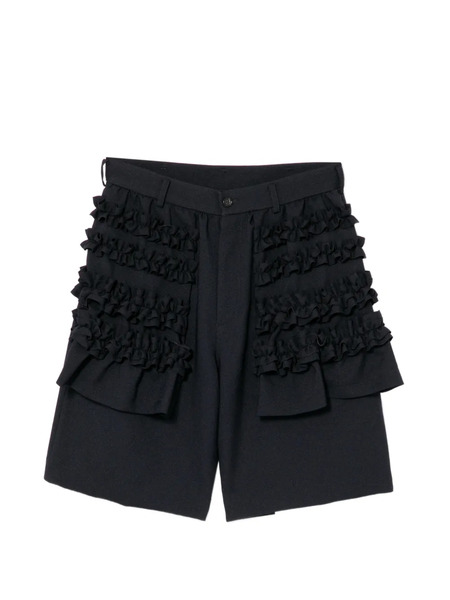  Comme Des Garçons Girl Ruffle Knee-length Shorts - Blue 