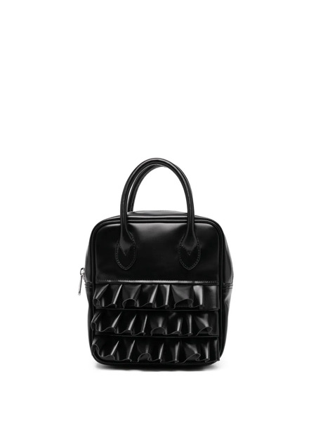  Comme Des Garçons Girl Ruffled Tote Bag - Black 