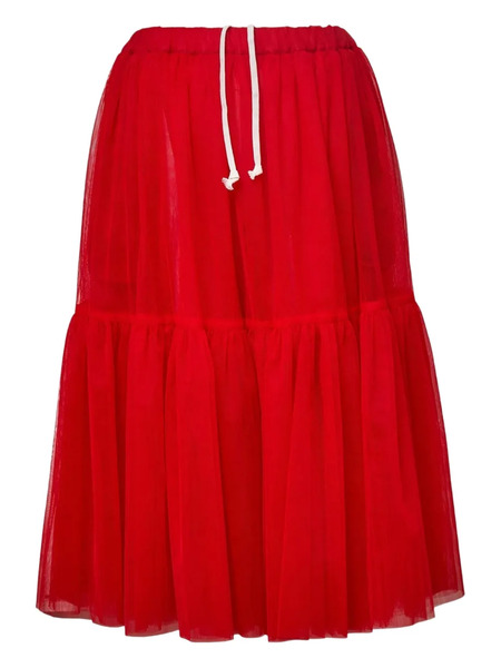  Comme Des Garçons Girl Teiban Midi Skirt - Red 