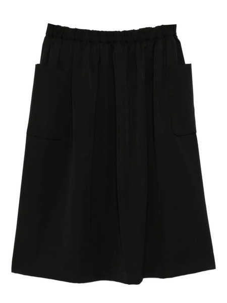  Comme Des Garçons Girl Wool Midi Skirt - Black 
