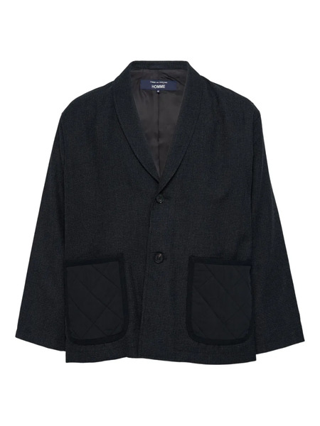  Comme Des Garçons Homme Houndstooth Blazer - Black 