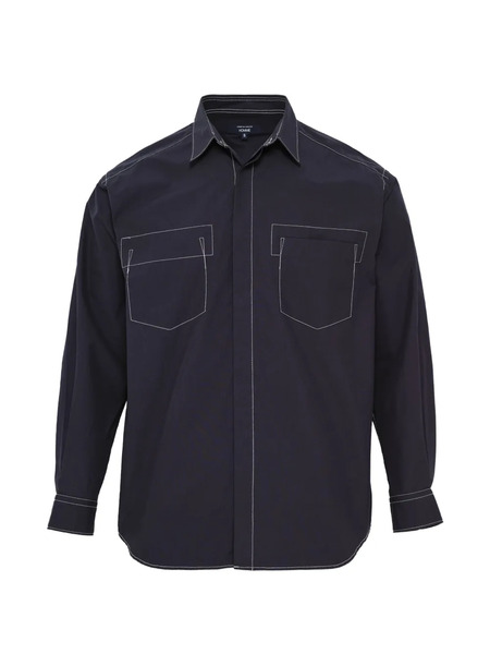  Comme Des Garçons Homme Long Sleeve Shirt - Blue 