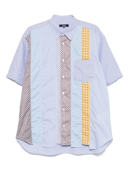  Comme Des Garçons Homme Patchwork Shirt - Blue 