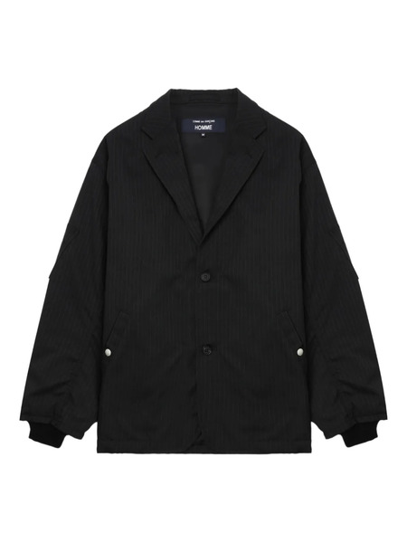  Comme Des Garçons Homme Pinstripe Three-button Jacket - Black 