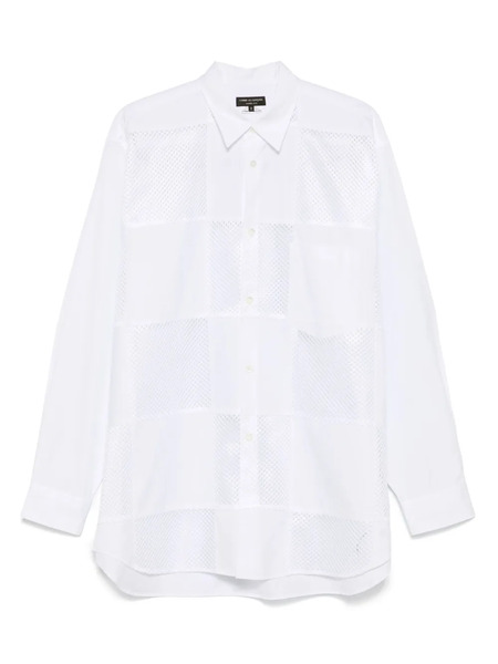  Comme Des Garçons Homme Plus Check-pattern Shirt - 2 White X White 