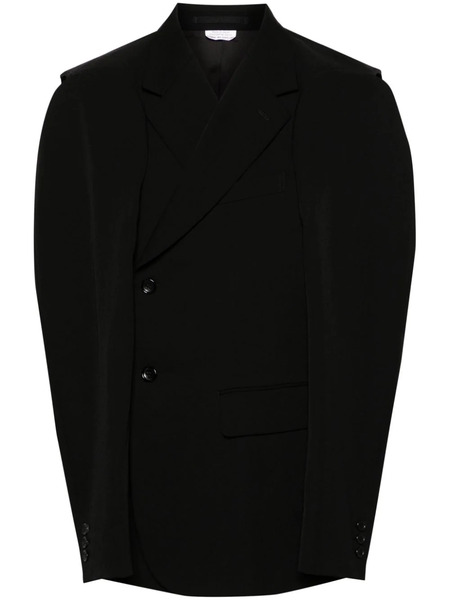 Comme Des Garçons Homme Plus Cut-out Single-breasted Blazer - Black 