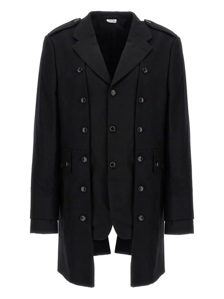  Comme Des Garçons Homme Plus Double-layer Blazer Coat - Black 