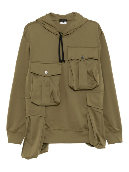  Comme Des Garçons Homme Plus Drawstring Hoodie - Green 