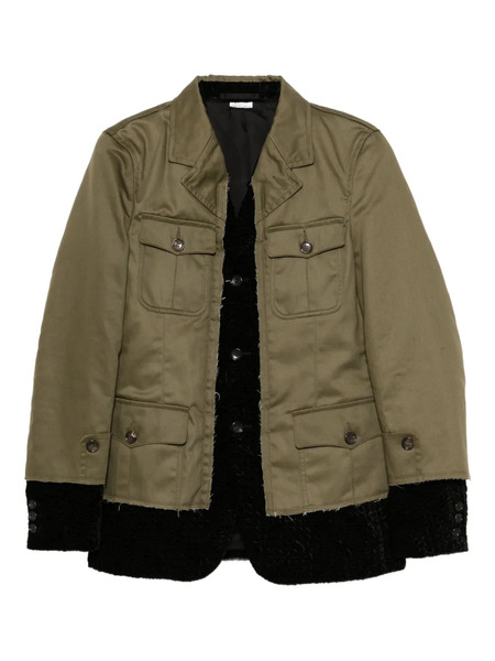  Comme Des Garçons Homme Plus Layered Blazer - Green 