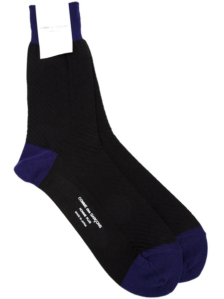  Comme Des Garçons Homme Plus Logo Print Socks - Black 