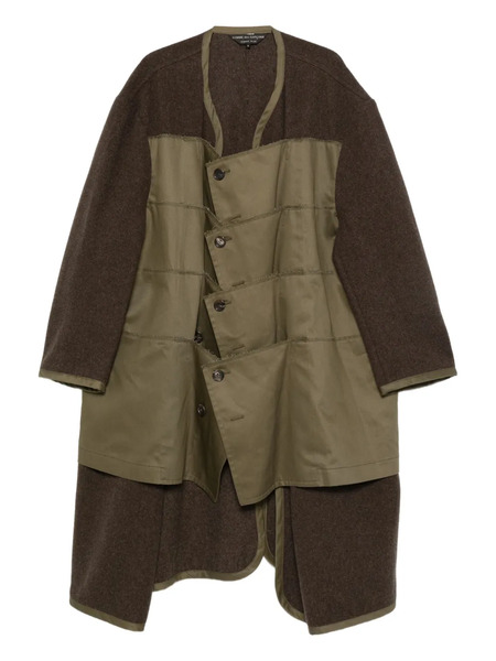  Comme Des Garçons Homme Plus Panelled Coat - Green 