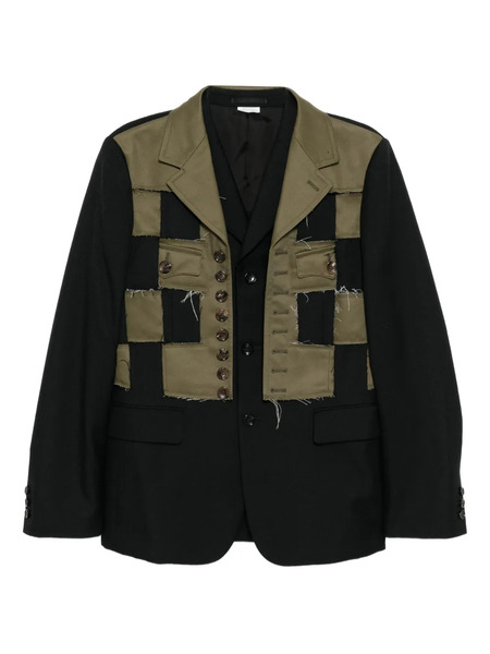  Comme Des Garçons Homme Plus Patchwork Blazer - Black 