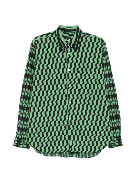  Comme Des Garçons Homme Plus Printed Shirt - Green 