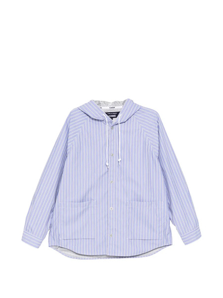  Comme Des Garçons Homme Striped Hoodie - Blue 