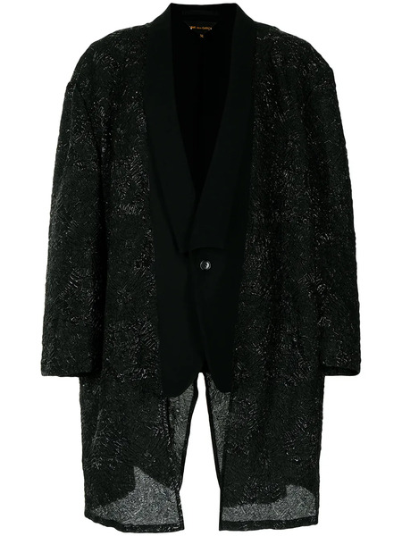  Comme Des Garçons Midi Single-breasted Blazer - Black 