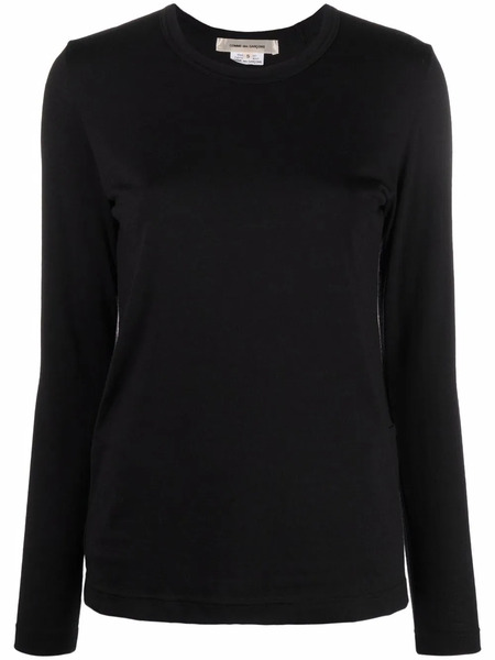  Comme Des Garçons Panel-detail Wool Jumper - Black 