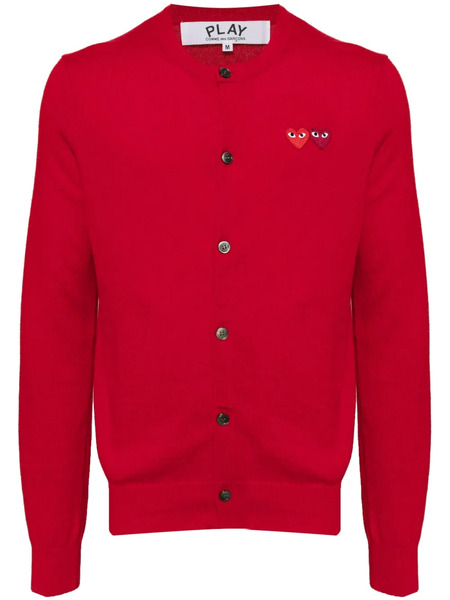  Comme Des Garçons Play Embroidered Cardigan 