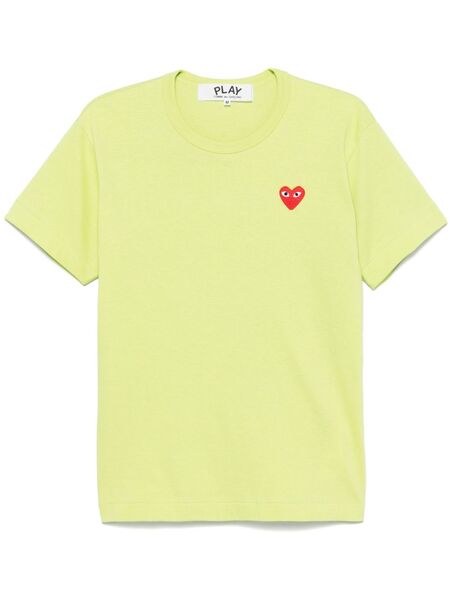  Comme Des Garçons Play Heart-patch T-shirt - Green 