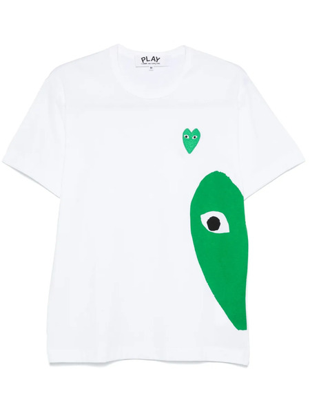  Comme Des Garçons Play Heart-patch T-shirt - White 