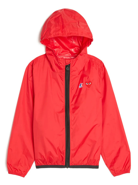  Comme Des Garçons Play Kids X K-way Claude Logo-appliqué Jacket - Red 