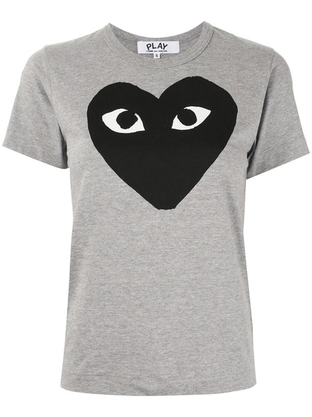  Comme Des Garçons Play Logo-print T-shirt - Grey 
