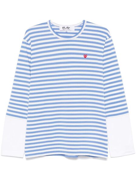  Comme Des Garçons Play Mini Heart-patch T-shirt - Blue 