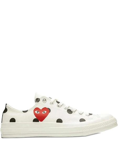  Comme Des Garçons Play Polka-dot Sneakers - White 