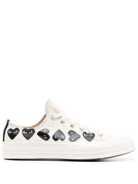  Comme Des Garçons Play X Converse Chuck 70 Canvas Sneakers - Neutrals 