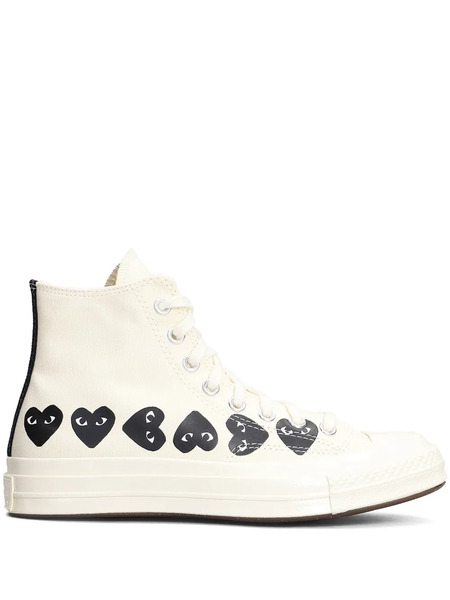  Comme Des Garçons Play X Converse Chuck 70 Sneakers - Neutrals 