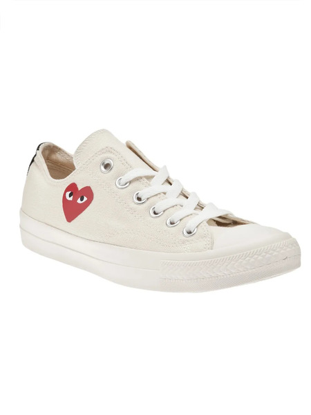  Comme Des Garçons Play X Converse Chuck Taylor Low Sneakers - White 