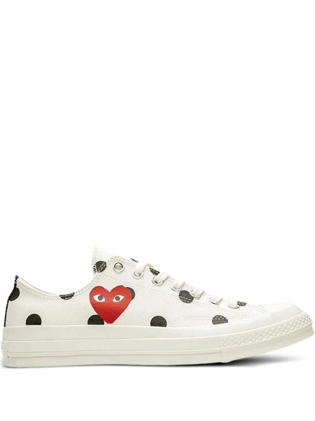  Comme Des Garçons Play X Converse Polka-dot Sneakers - White 