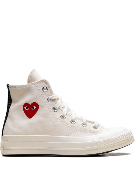  Comme Des Garçons Play X Converse X Comme Des Garçons Play Chuck 70 cream Sneakers - Neutrals 