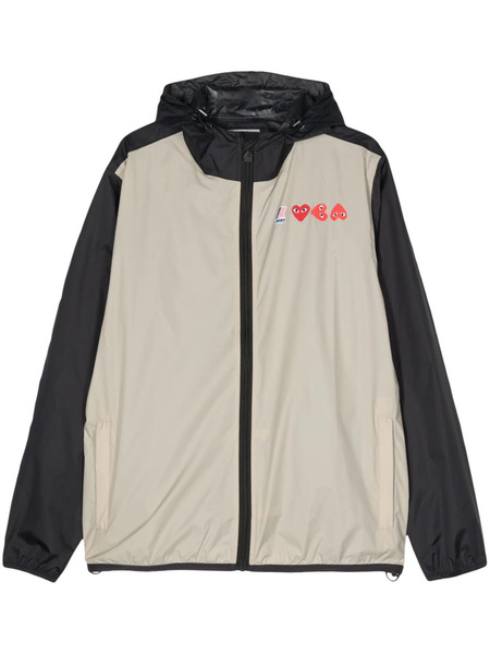  Comme Des Garçons Play X K-way Claude Hooded Jacket - Neutrals 
