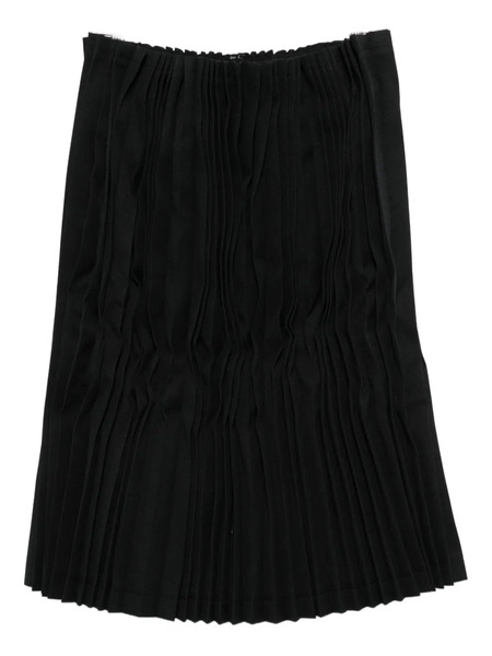  Comme Des Garçons Pleated Midi Skirt - Black 