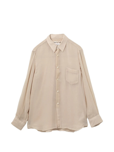  Comme Des Garçons Pocket Collared Shirt - Neutrals 