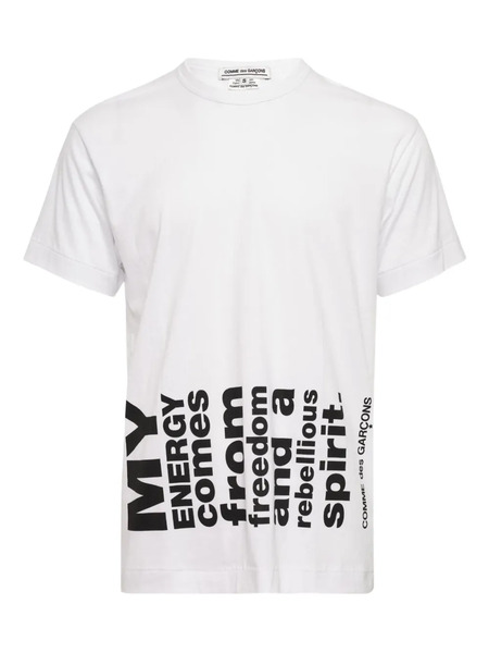  Comme Des Garçons Print Pattern T-shirt - White 