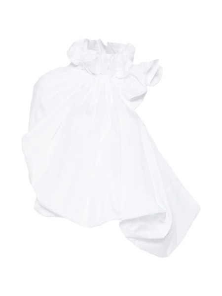  Comme Des Garçons Ruffled Blouse - White 