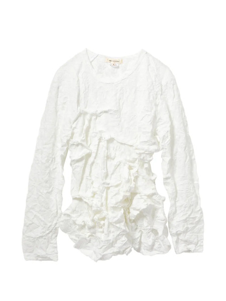 Comme Des Garçons Ruffled Top - White 
