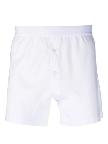  Comme Des Garçons Shirt Buttoned Jersey Boxers - White 