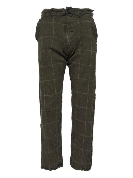  Comme Des Garçons Shirt Checked Trousers - Green 