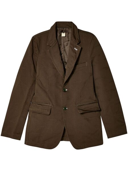  Comme Des Garçons Shirt Jacquard Blazer - Brown 